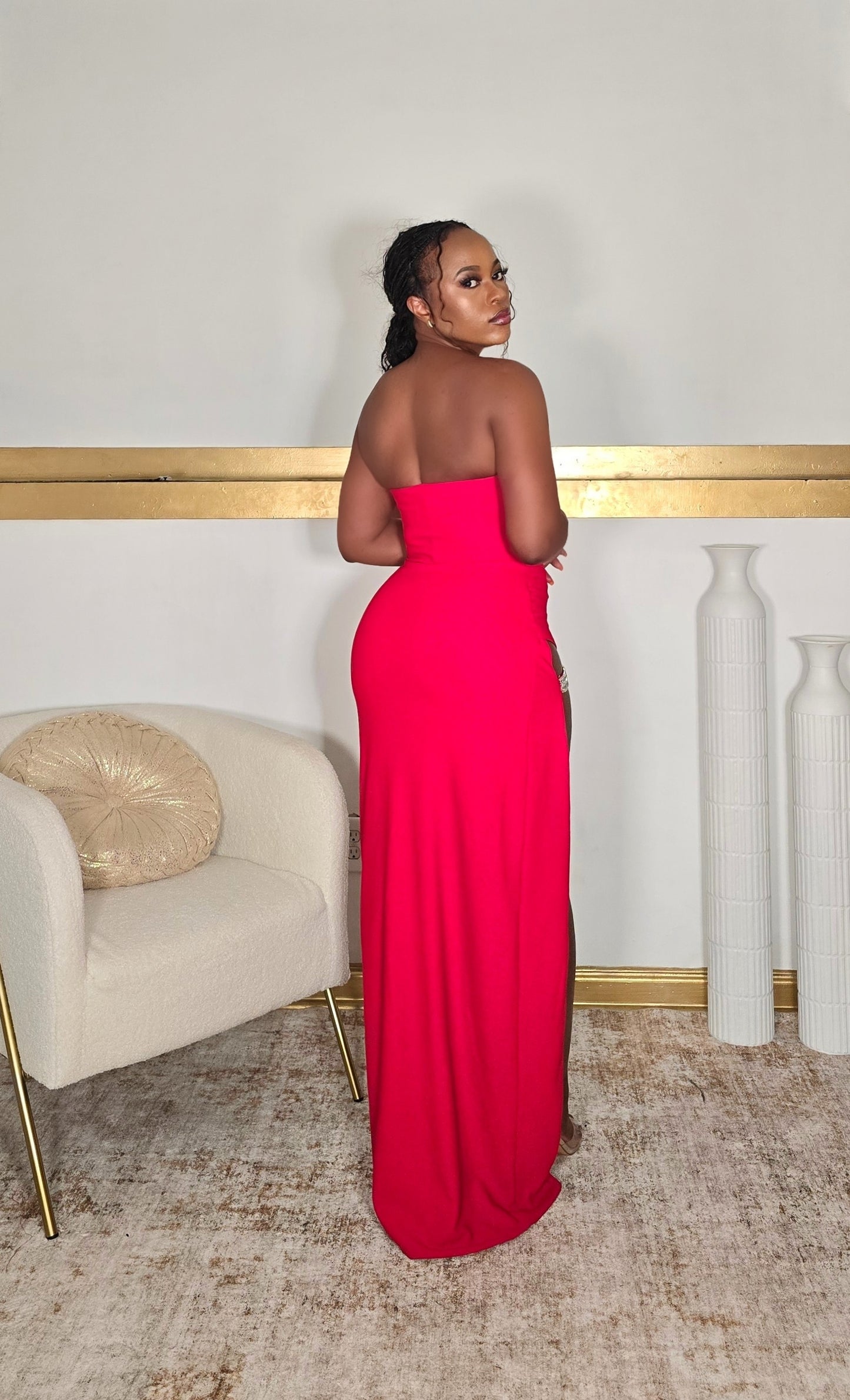 Sheryz Wide Slit Dress