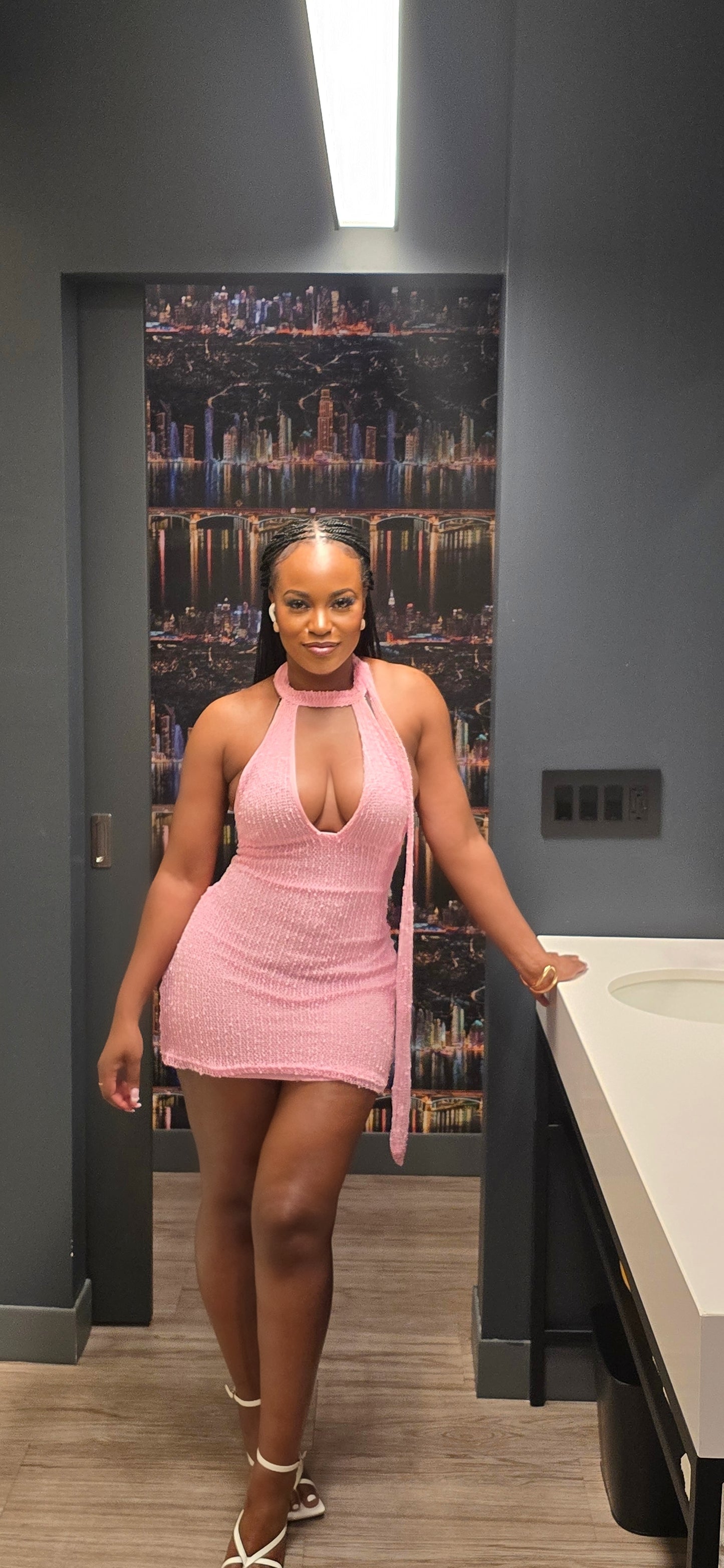 Naomi Crochet Mini Dress