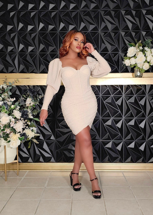 Evita Puff Sleeve Dress