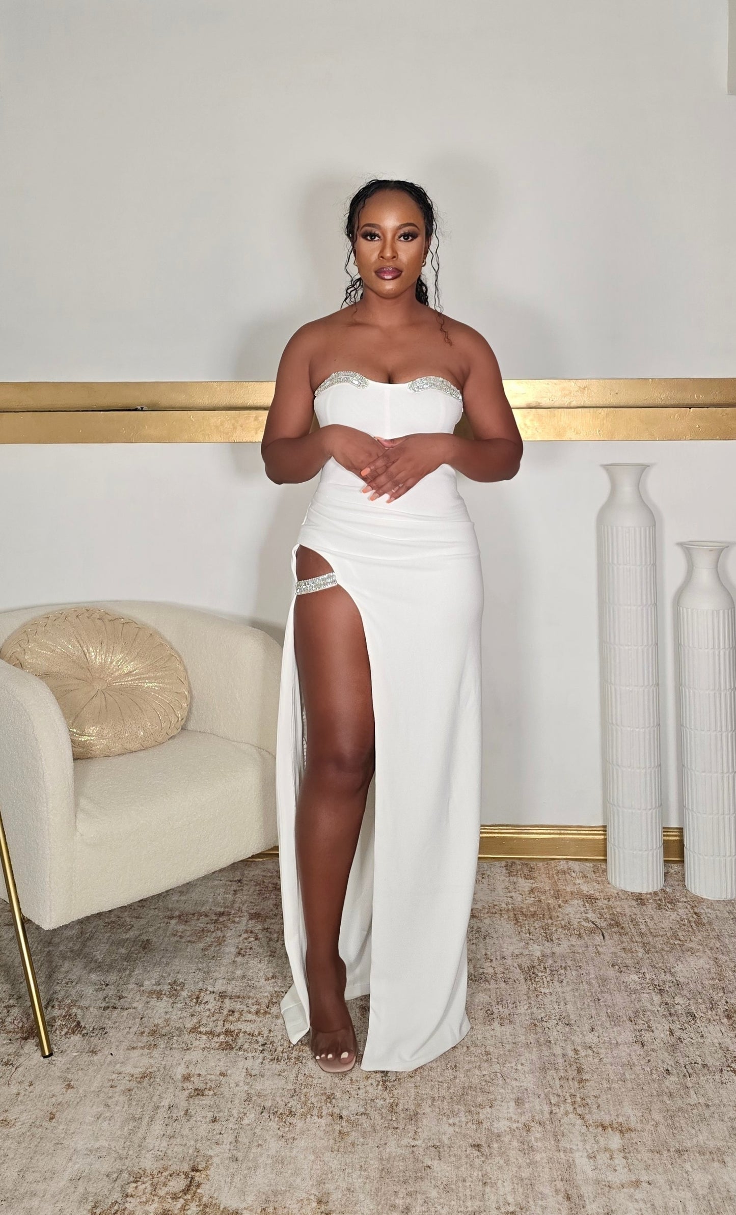 Sheryz Wide Slit Dress