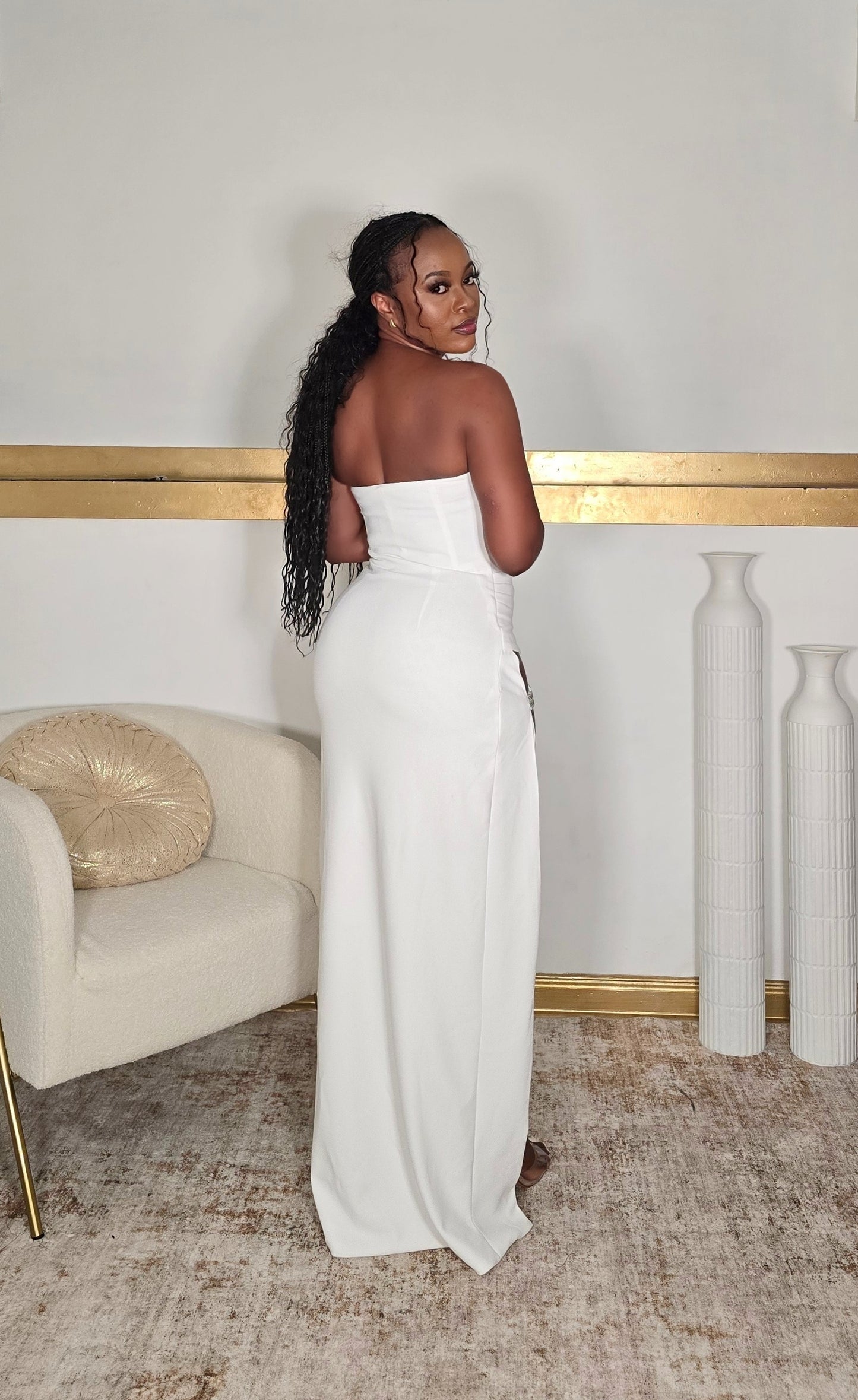 Sheryz Wide Slit Dress