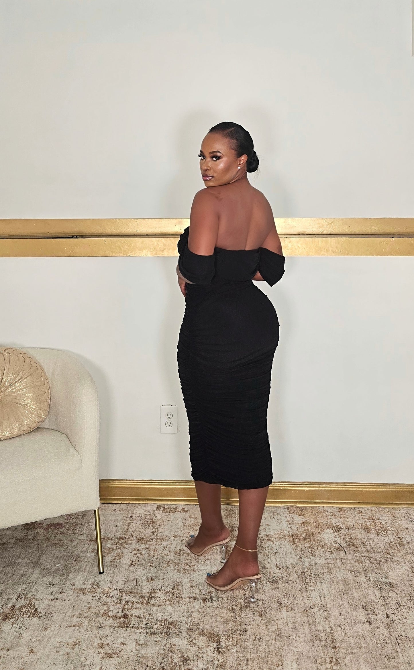 Julie Off Shoulder Midi Dress