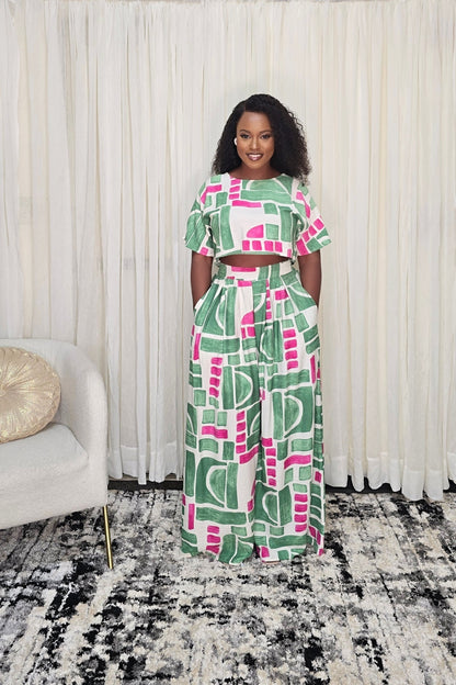 Karlie Flare-leg Pants Set